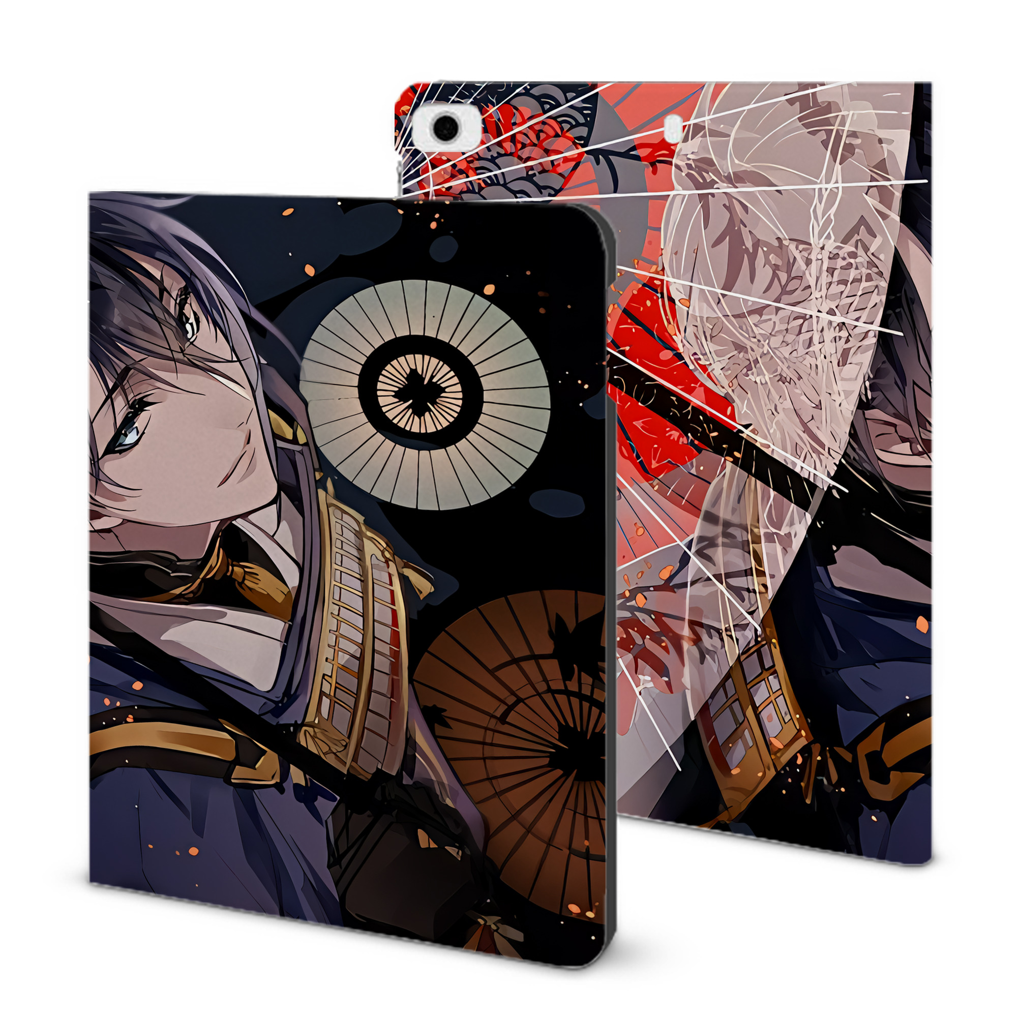 （画像用） 刀剣乱舞 Touken Ranbu IPad ケース ブック型 PUレザー TPU 耐衝撃 軽量 薄型 ペン収納なし 全面保護 IPad 各モデル対応